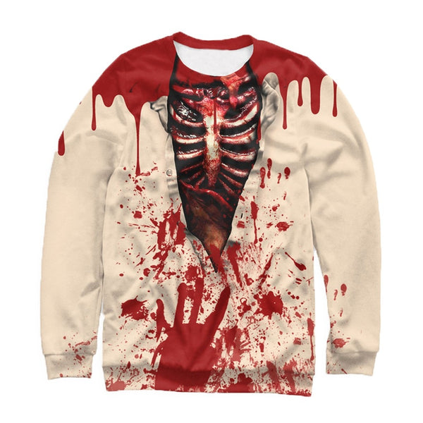 Halloween Costumes hoodies Halloween 2019 scary Party Sweatshirt Casual Long Sleeves Tops